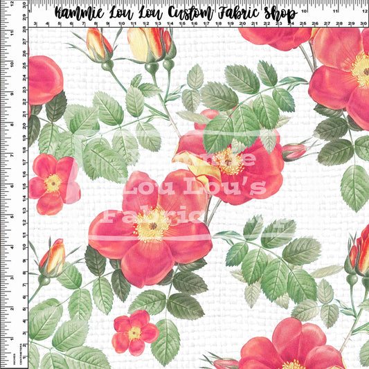 R124 Vintage Florals - Vintage_Floral_08 - White