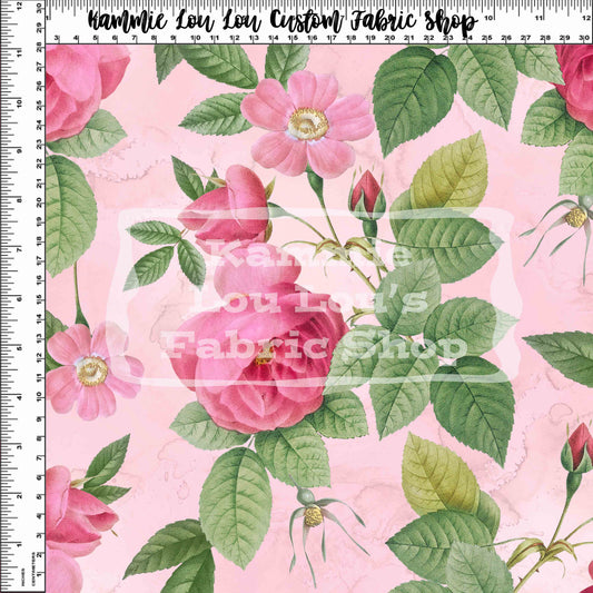 R124 Vintage Florals - Vintage_Floral_12 - Pink