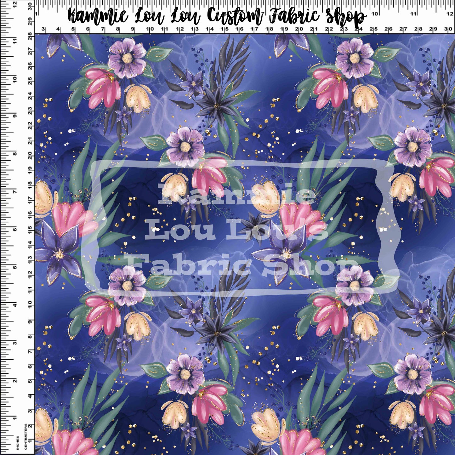 R125 Nursery Rhymes - Dark Floral