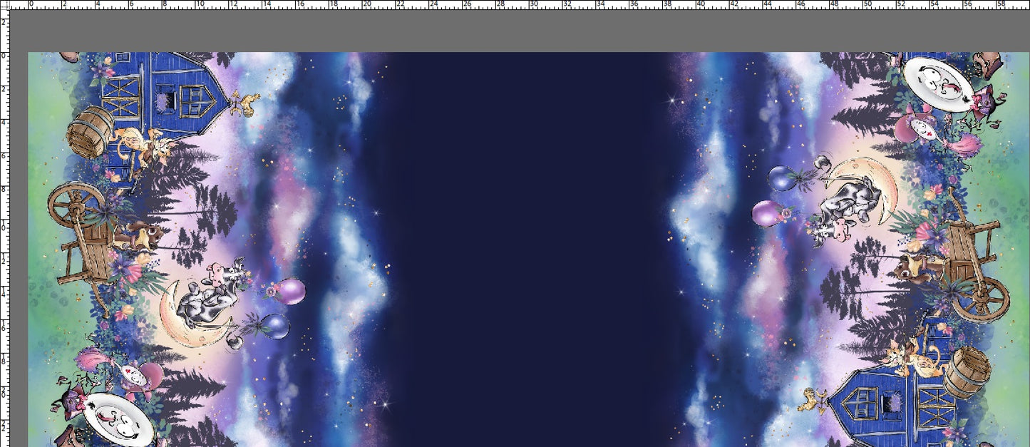 R125 Nursery Rhymes - Double Border - DARK