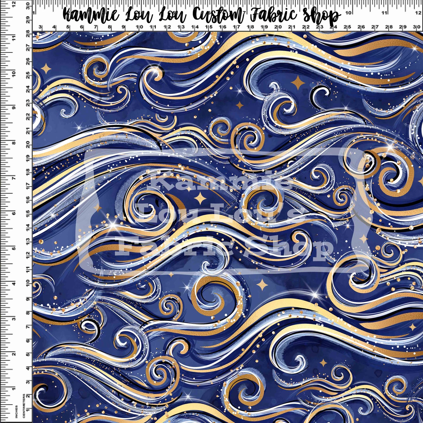 R125 Starry Seas - Golden Ocean Waves