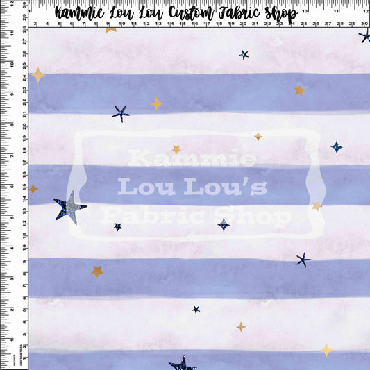 R125 Starry Seas - Sea Stripes Blue Horizontal