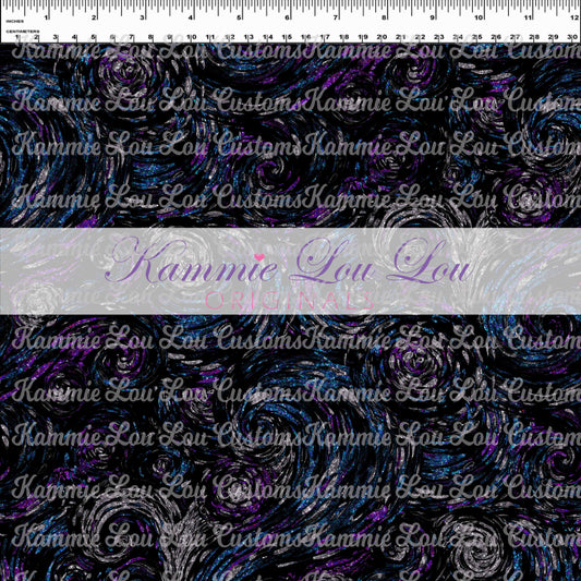 R126 Flying Elephant - Glitter Swirls