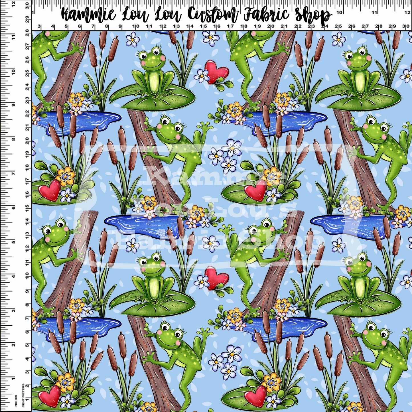 R126 Frogs in the Garden - Lily Pads