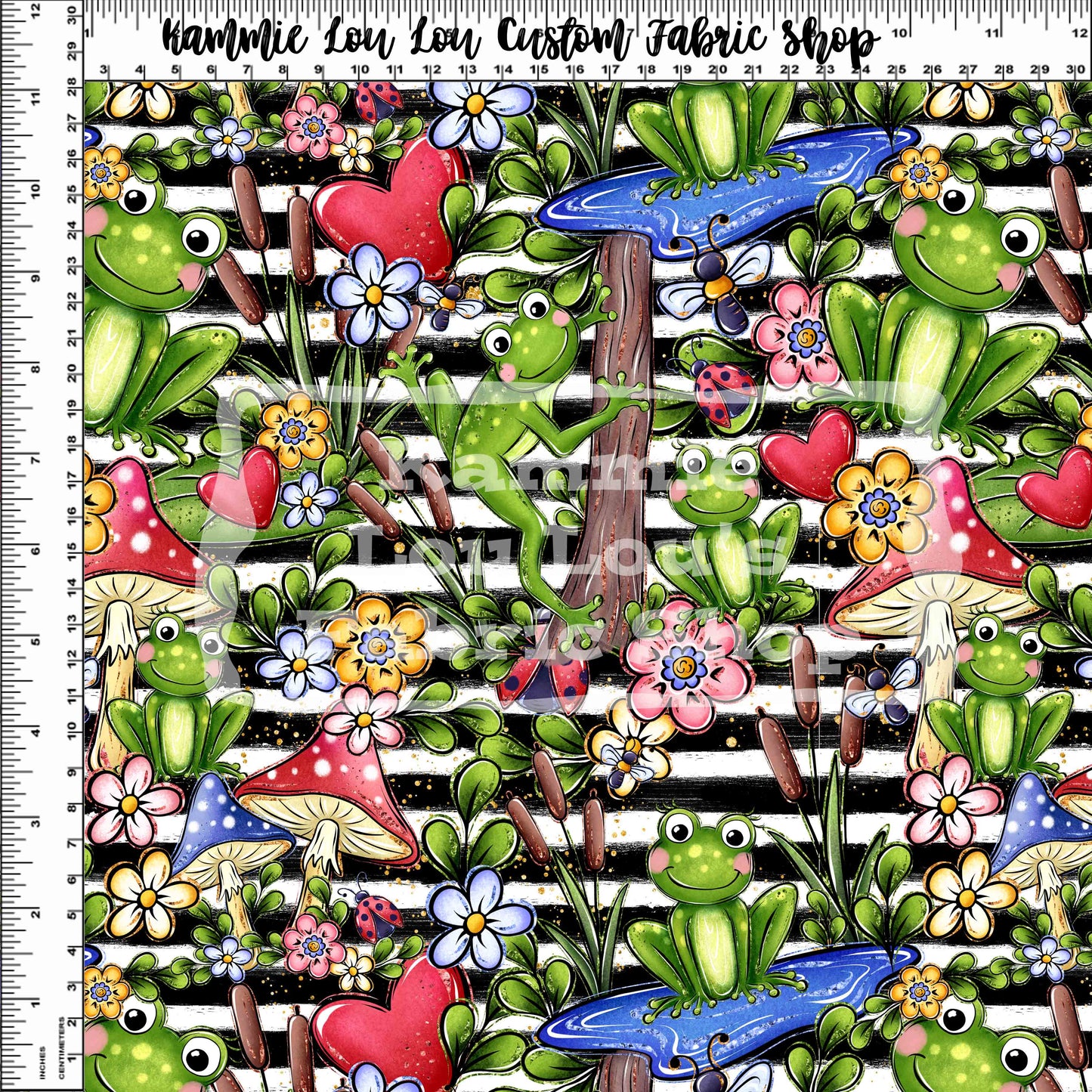 R126 Frogs in the Garden - Main Toss - Regular Scale