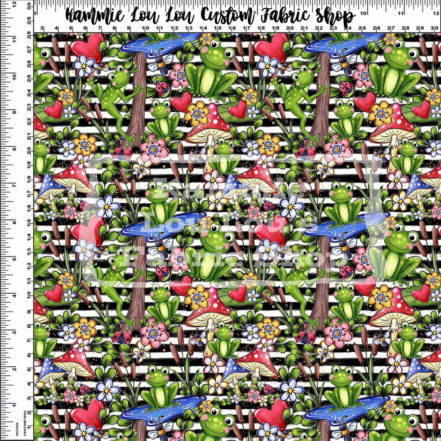 R126 Frogs in the Garden - Main Toss - Small Scale