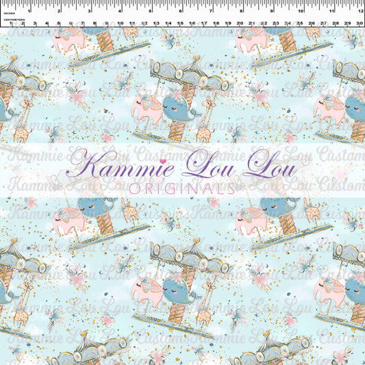 R129 Mom & Me Carousel Blue