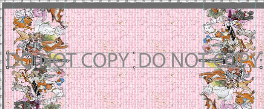 R95 Cool Cats - Double Border Pink