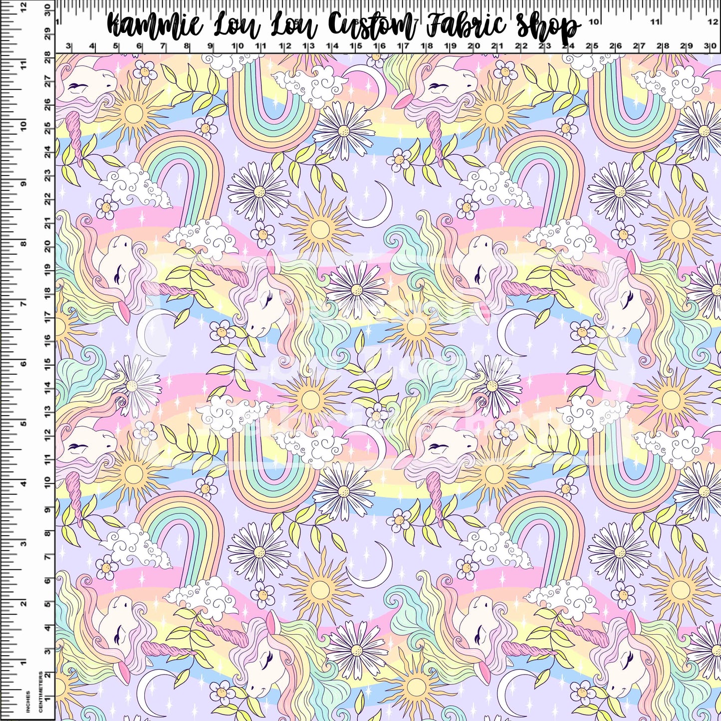 Sunshine & Unicorns - Main - Pastel - Small Scale