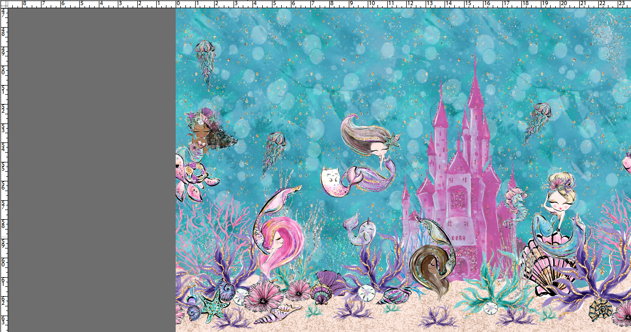 R118 Queen of the Sea 2.0 - Double Border - TEAL