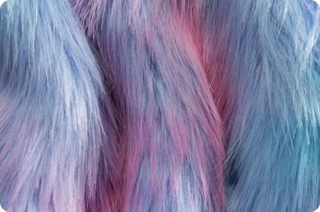 R77: Essentials : MINKY - Multi Luxury Shag Fur Cotton Candy