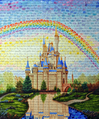 R108 A Dream is a Wish - Majestic Castle - Illustration Panel
