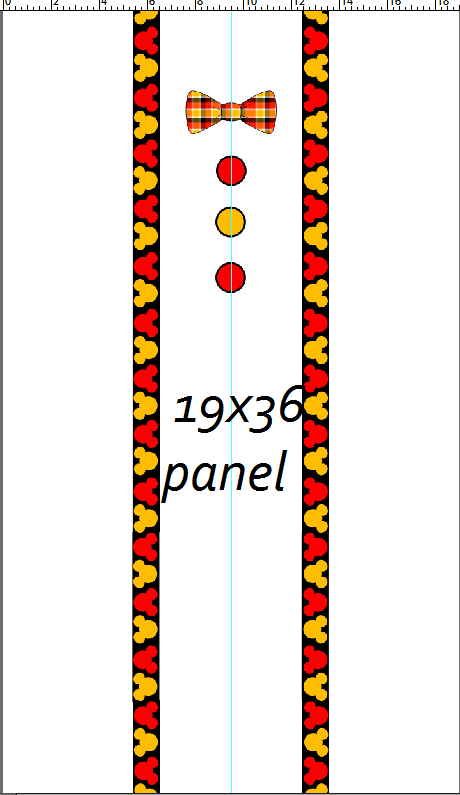 R124 Magical Escape - Classic Mouse - BOW TIE PANEL