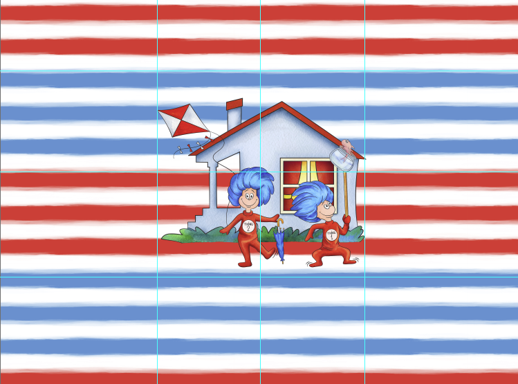 R124 Crazy Cat - House - Panel - CHILD