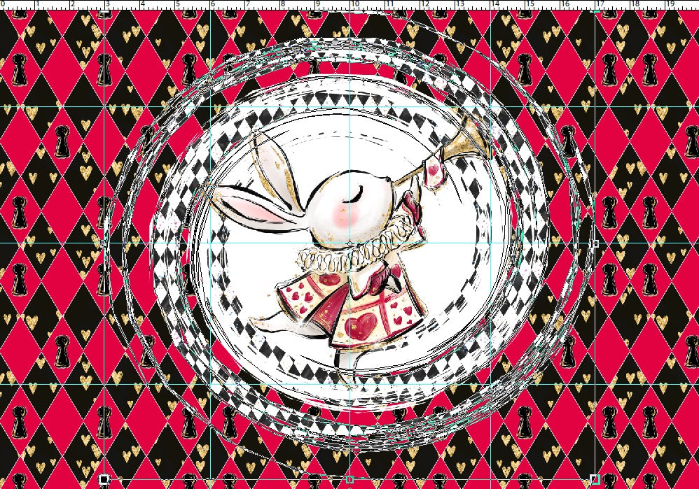 R107 Wonderland Tea Party - Panel 6 - Rabbit - adult