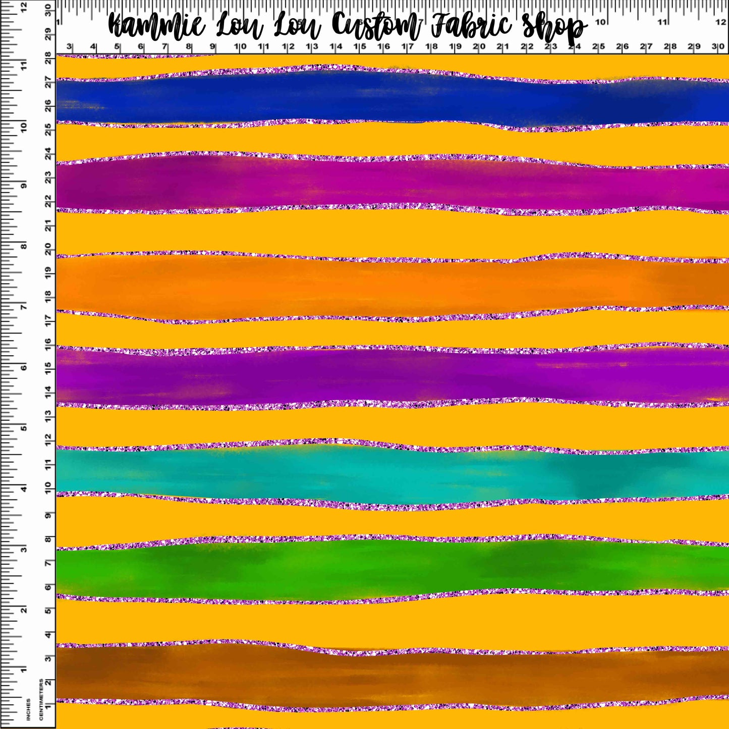 R108 Prehistoric Paradise - Rainbow Stripes