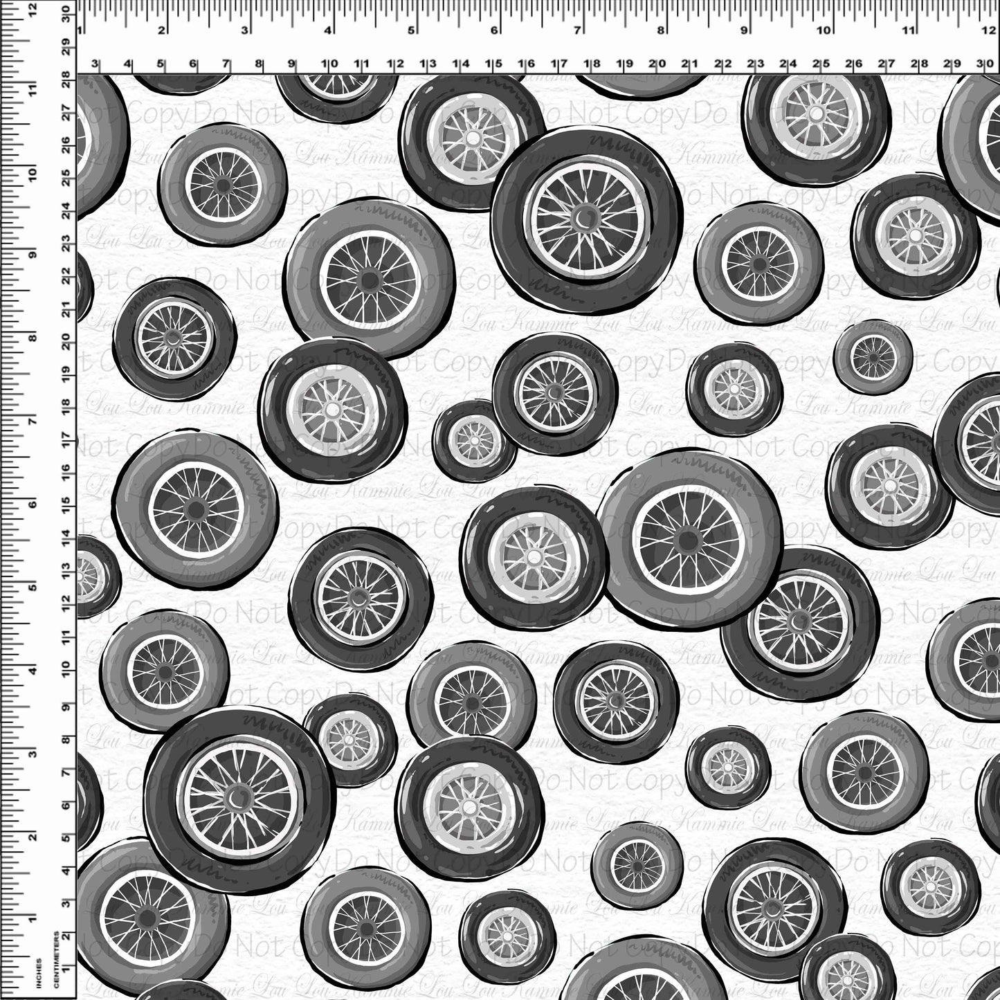 Grease & Gears - Black & White Gears Toss