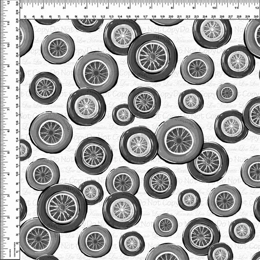 Grease & Gears - Black & White Gears Toss