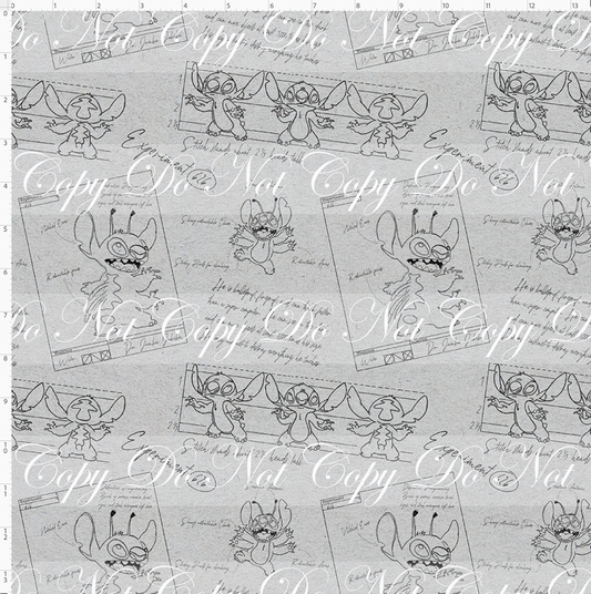 626 Doodle Disasters - Main - Black on Heather Grey - regular scale