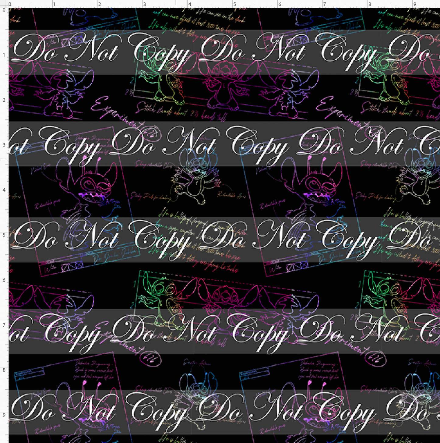 626 Doodle Disasters - Main - Colorful on black - small scale