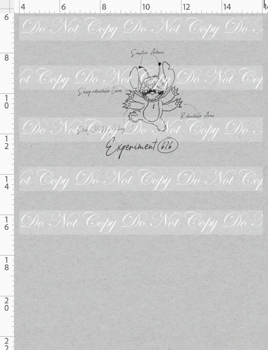 626 Doodle Disasters - Panel - Black on Heather Grey - individual - child