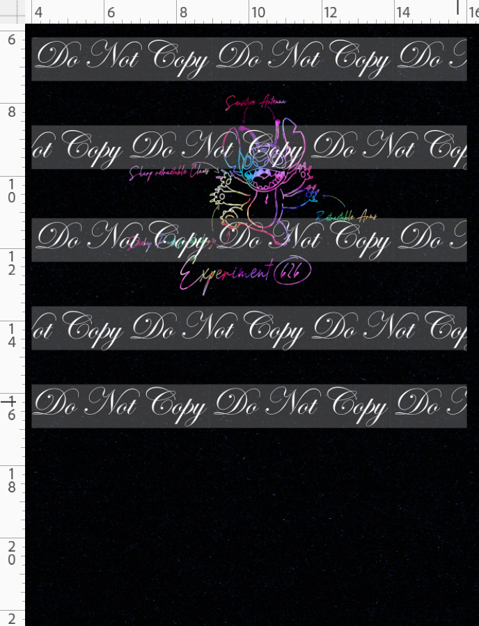 626 Doodle Disasters - Panel - Colorful on Black - individual - child