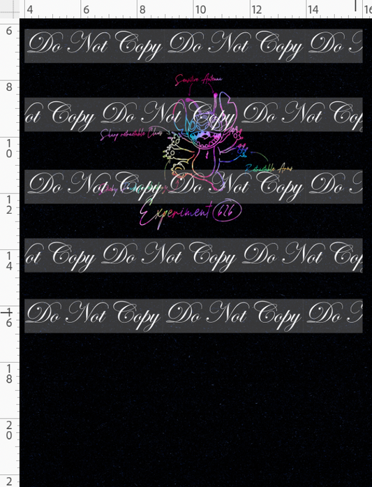 626 Doodle Disasters - Panel - Colorful on Black - individual - child