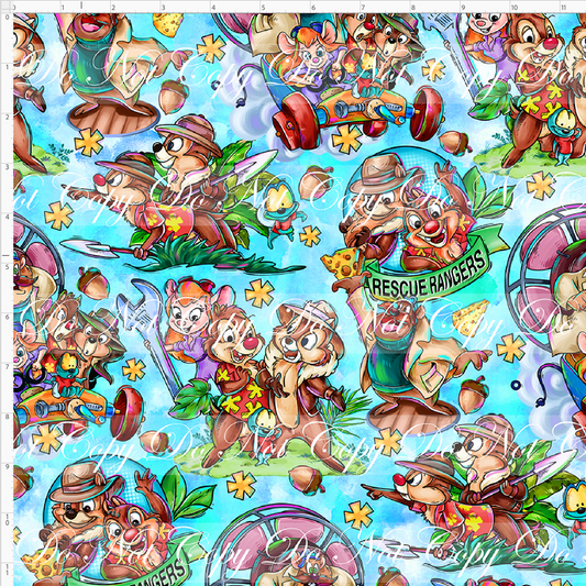 Acorn Adventures - Main - Regular Scale - Aqua