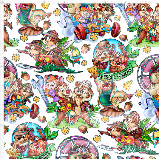 Acorn Adventures - Main - Small Scale - White