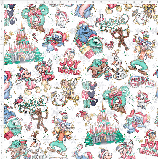 Advent Christmas Collection-Tossed-grey snowflake-large scale
