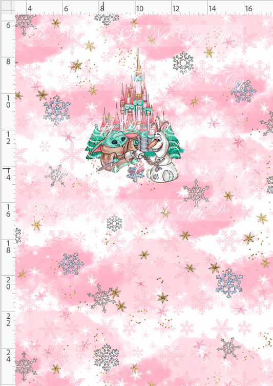 Advent Christmas Collection-panel-pink-camp fire-child