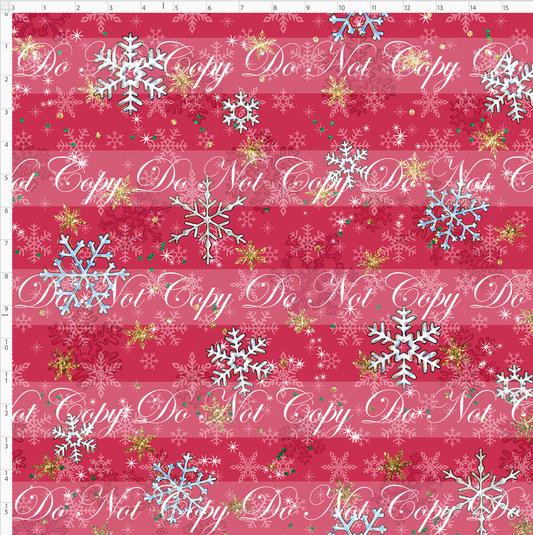 Advent Christmas Collection-red snowflake-large scale