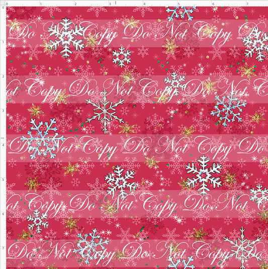 Advent Christmas Collection-red snowflake-small scale