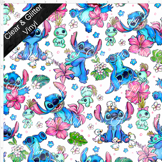 Aloha Adventures-626-Small Scale-CLEAR & GLITTER VINYL