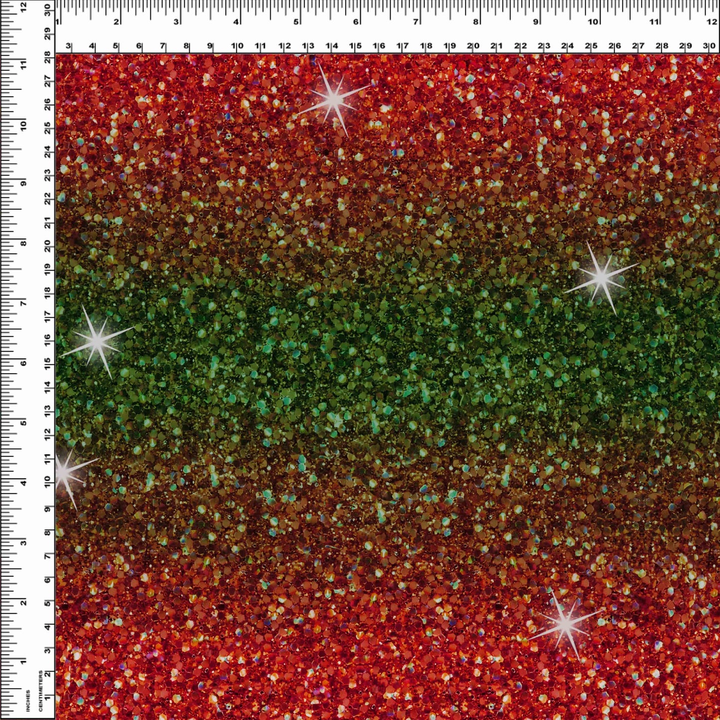 Endless Essentials: Kammieland Glitters - Christmas Red Green Ombre