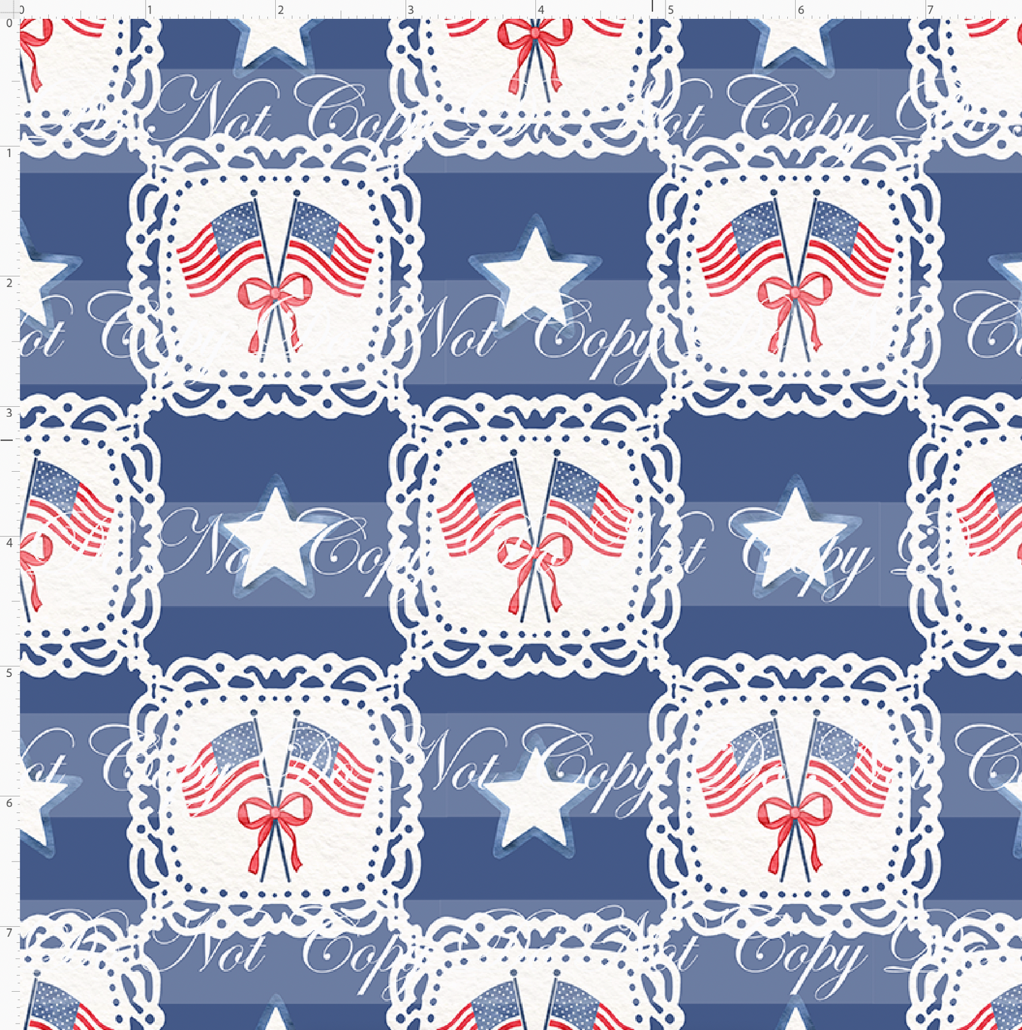 American Heritage - Flags and Stars - Small scale