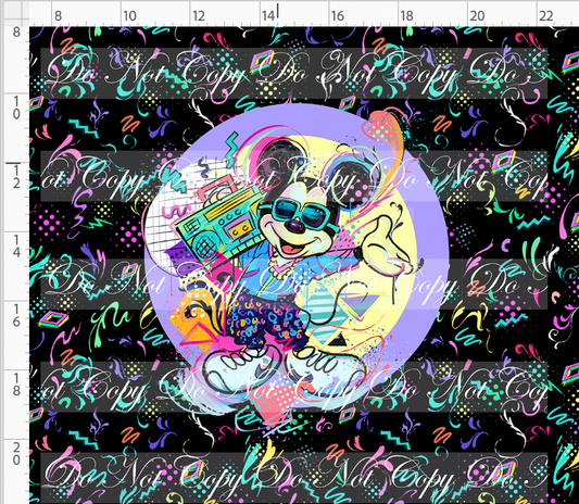 Artistic 80s-Panel-Black-Boy Mouse-adult