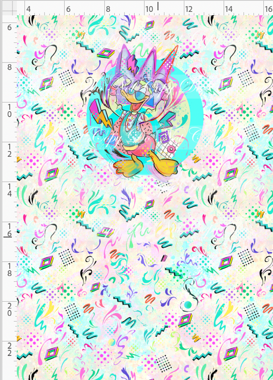 Artistic 80s-Panel-Light Pastel-Boy Duck-child