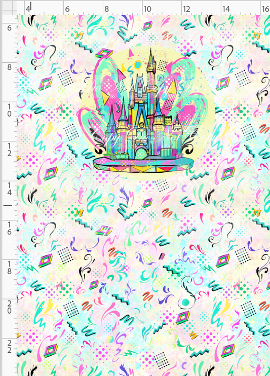 Artistic 80s-Panel-Light Pastel-Castle-child