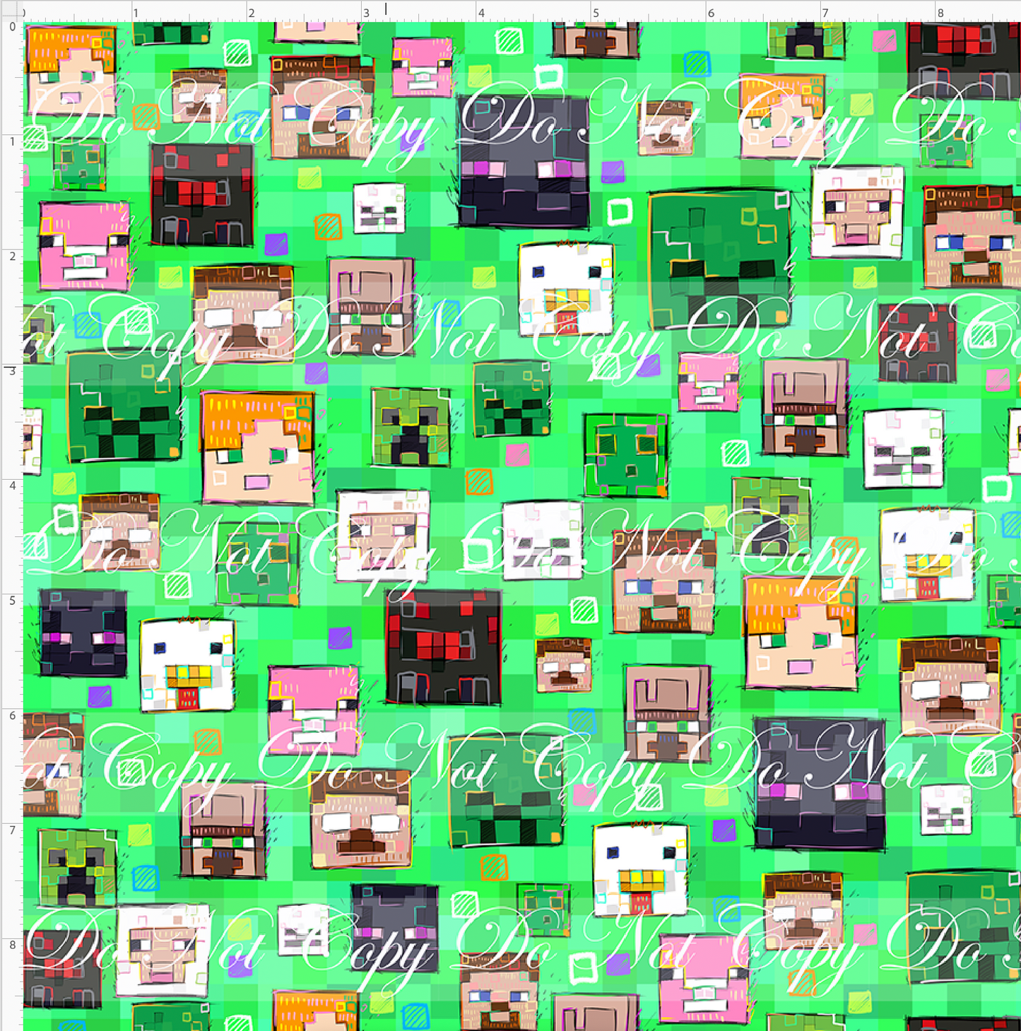 Artistic Miners - Heads - Green - small scale
