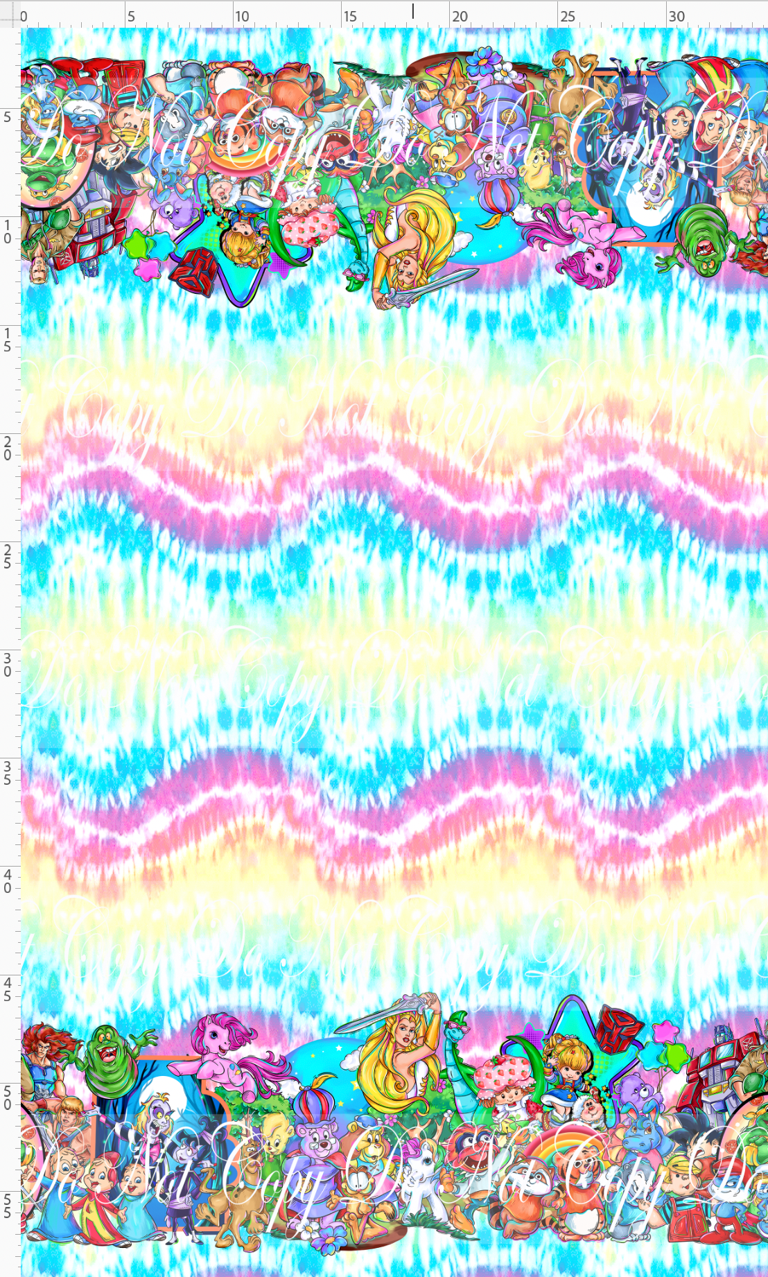 Back to the 80s - Double Border - Tie Dye