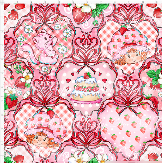 Berry Sweet Days - damask - pink - regular scale