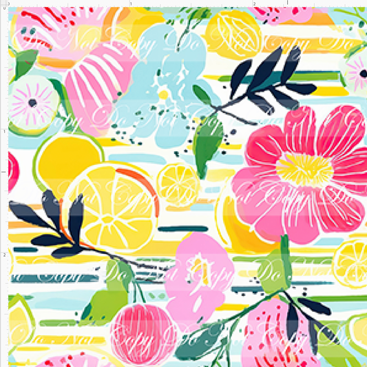 Bold Florals - Neon - Citrus & Floral - SMALL SCALE