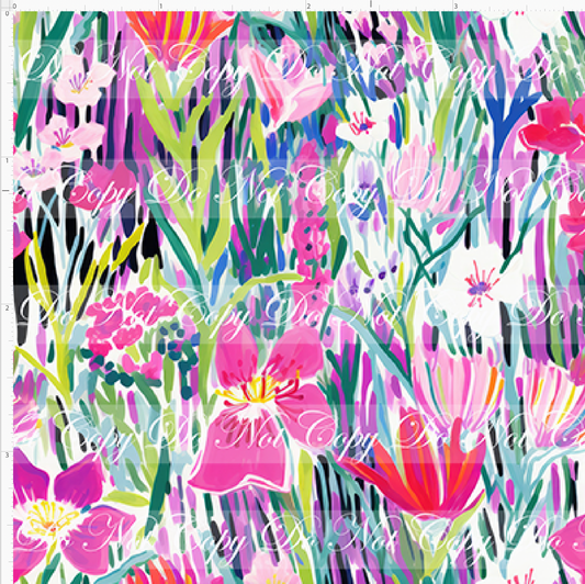 Bold Florals - Wildflowers - Rainbow - SMALL SCALE