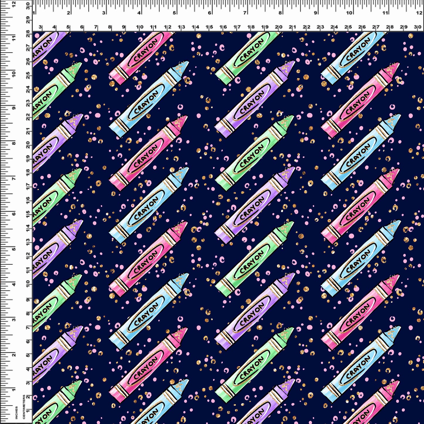 Art Class - Navy Crayons