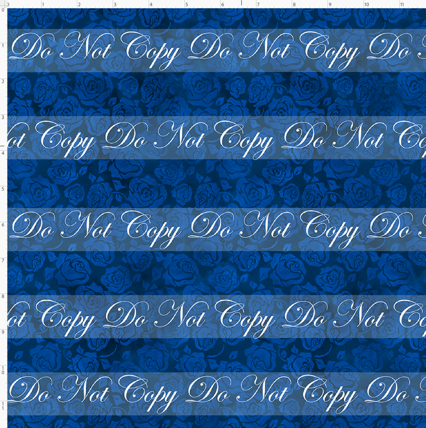 Castle of Roses - Background Roses - Navy Blue