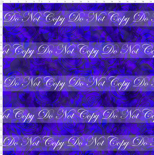 Castle of Roses - Background Stained Glass - Purple