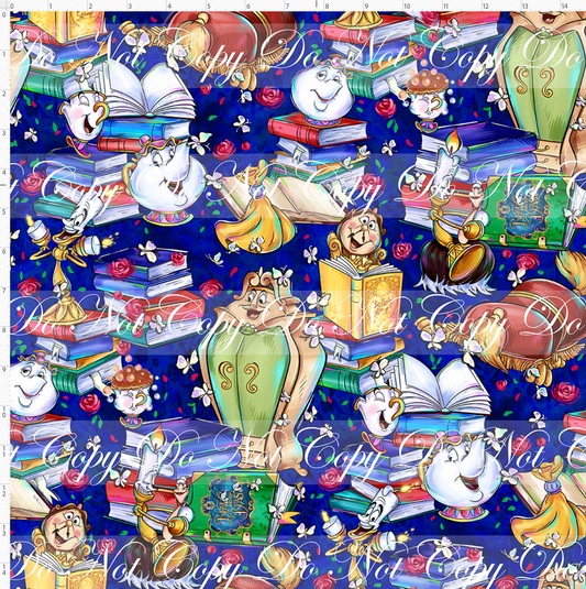 Castle of Roses - Books Toss - Regular Scale - Blue