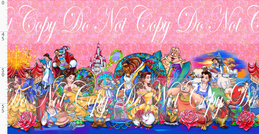 Castle of Roses - Double Border - Pink Roses