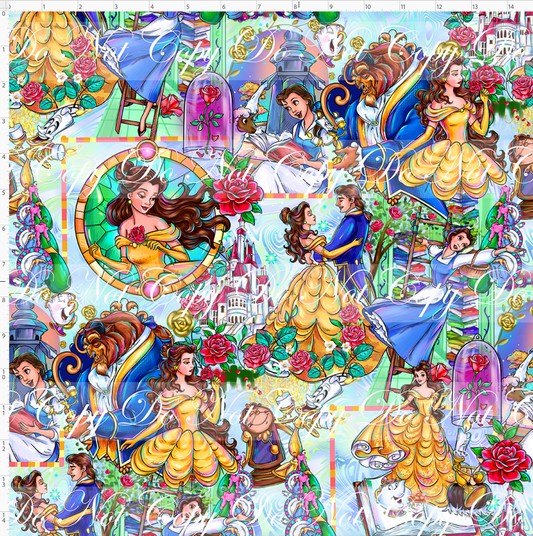 Castle of Roses - Main Design #2 - Light Blue